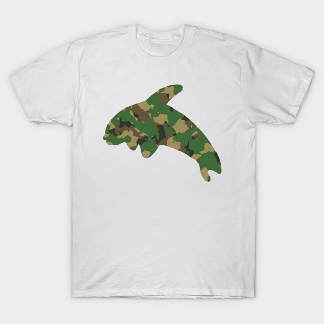 Orca Whale Camouflage T-Shirt by DiegoCarvalho